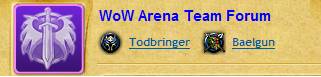WoW Arena Team Forum